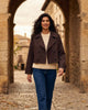 Chaqueta Corta Cruzada Chocolate